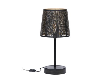 Stolní lampa KETO černá/mosaz