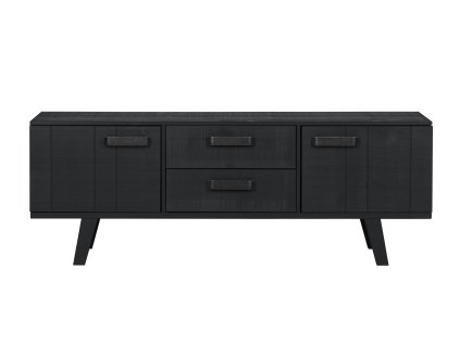 Dřevěný TV stolek WATCH TV černý