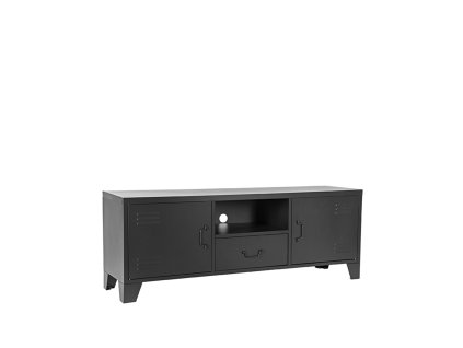 Kovový TV stolek FENCE černý