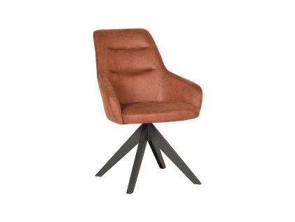 eetkamerstoel jace cognac microvezel 58x65x88 cm perspectief 1