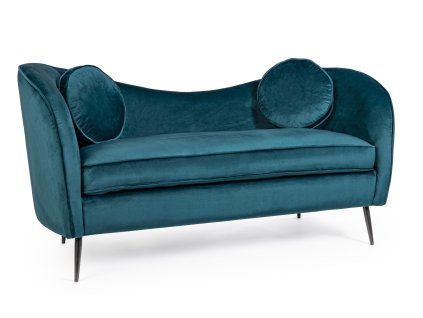 Pohovka CANDIS tyrkysová 163 cm