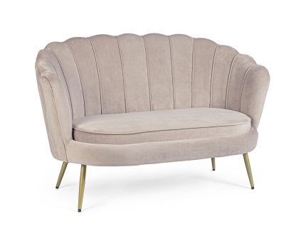 Dvoumístná pohovka GILIOLA šedá 130 cm