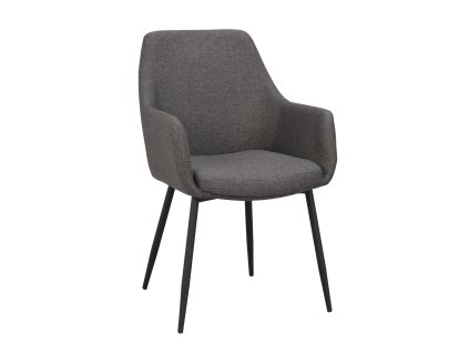 110458 b, Reily arm chair, grey fabric black