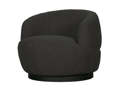 Otočné křeslo WOOLLY antracit