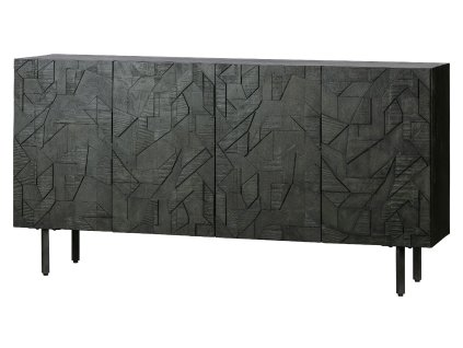 24170 3 counter sideboard wood black