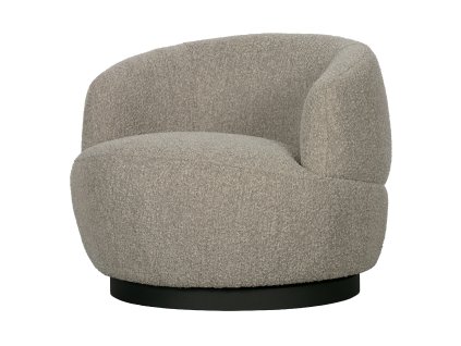 Otočné křeslo WOOLLY přírodní