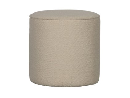 Plyšový pouf SARA krémový