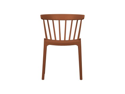 Plastová jídelní židle BLISS terracota