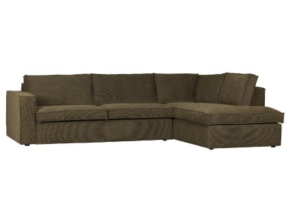 Rohová pohovka FREDDIE pravá zelená