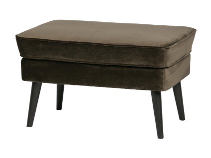 Sametová podnožka ROCCO tmavě zelená