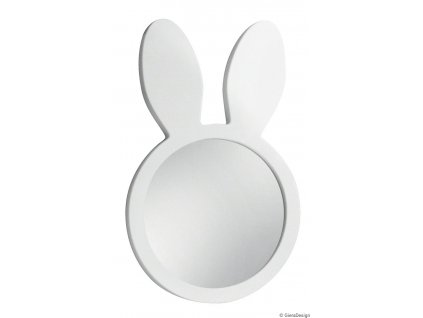 Zrkadlo Bunny - Biela - Biela;Ružová - Atypické