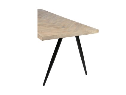 Jídelní stůl TABLO herringbone 200x90 cm světlý