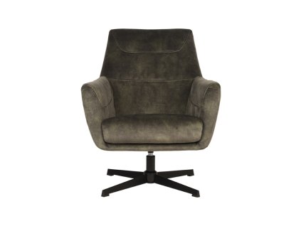 Sametové křeslo TOBY zelené