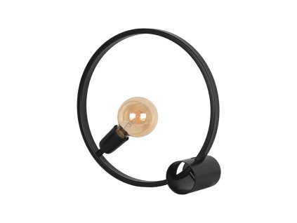 30113 kovova stolni lampa ring cerna