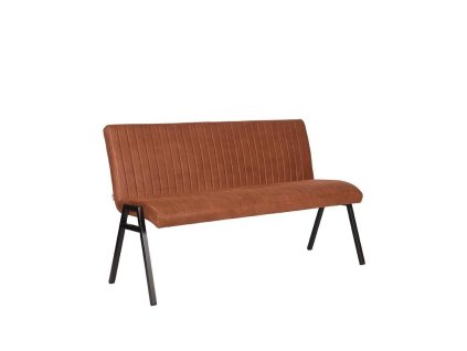 Eetkamerbank Matz Cognac Microvezel 145x62x86 cm Perspectief