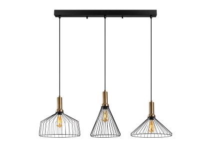 Závěsné osvětlení DEAR černo-zlaté