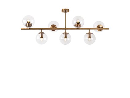 Stropní osvětlení FAZLI bronz čiré sklo