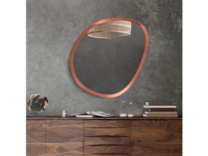 Moderné zrkadlo - Harry Copper - Medená - Atypické