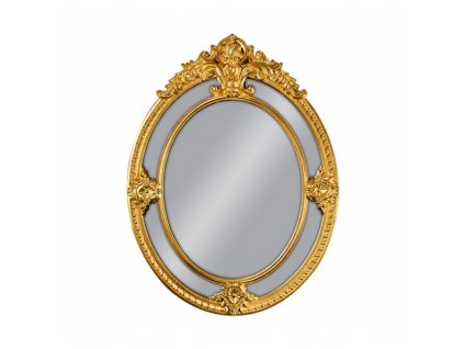Zrkadlo Lormont G 100x133 cm - Zlatá - Oválne