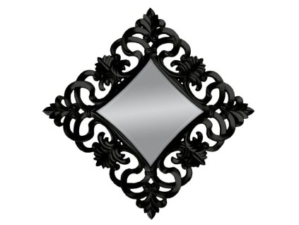 Zrkadlo Mouron B 100x100 cm - Čierna - Štvorcové