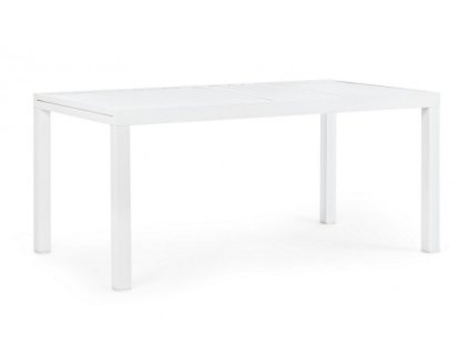 Rozkládací zahradní stůl HILDE 160x90 cm bílý