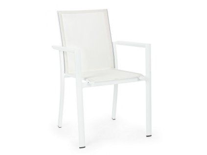 Zahradní jídelní židle KONNOR bílá