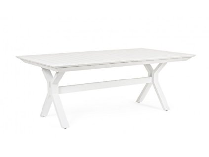 Rozkládací zahradní stůl KENYON 200X110cm bílý