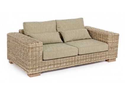 Ratanová pohovka LEANDRO světlá 190cm