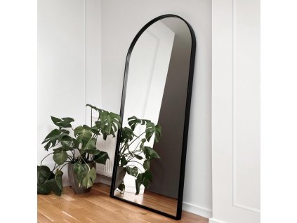 Zrkadlo Portal Black stojace - Čierna - Atypické