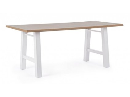 Jídelní stůl FRED 180x90cm s bílými nohami