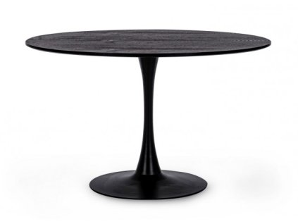 Kulatý jídelní stůl BLOOM černý 120cm