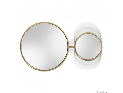 Zrkadlo Scandi Duo Gold - Zlatá - Okrúhle