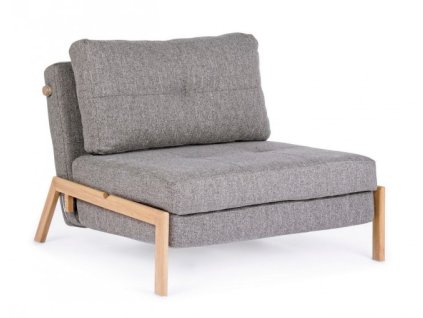 Rozkládací křeslo HAYDEN šedé