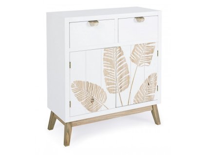 45170 drevena komoda folium se 2 supliky a 2 dvirky 80x70 cm