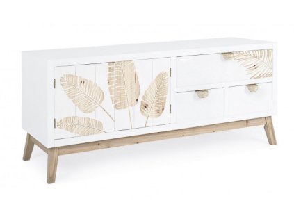 Dřevěný TV stolek FOLIUM 52x120 cm