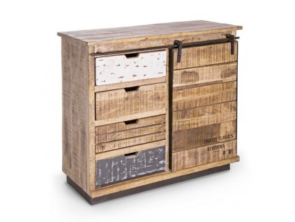 Dřevěná komoda TUDOR 85x90 cm