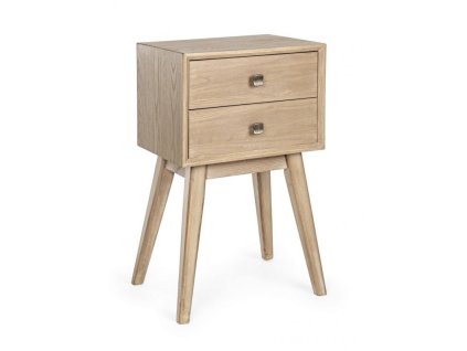 Noční stolek ALANNIS se dvěma šuplíky