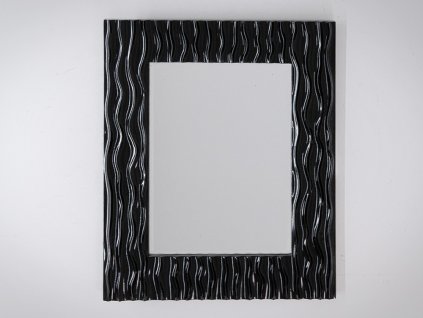 Zrkadlo Vague B 78x98cm - Čierna - Obdĺžnikové