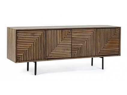 Dřevěný TV stolek DARSEY 53x140 cm