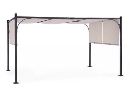 Hliníková pergola se stínící látkou GAZEBO 3x4m