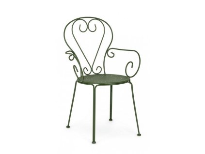 Zahradní kovová židle ETIENNE zelená