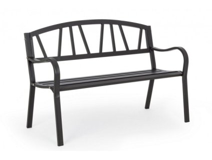 Kovová venkovní lavice JANELLE černá
