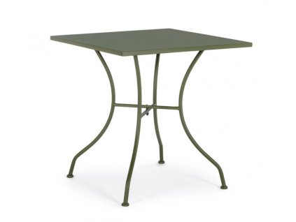 Zahradní kovový stůl KELSIE 70 cm zelený