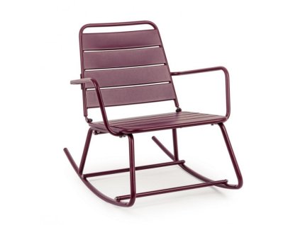 Houpací křeslo LILLIAN červené