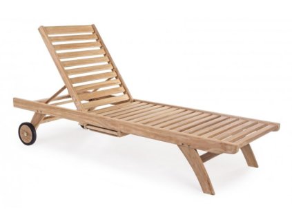 Zahradní lehátko MARYLAND hnědé