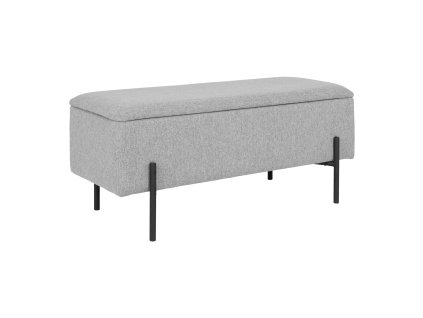 Šedá lavice s úložným prostorem