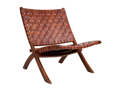 Dřevěné křeslo PERUGIA hnědé