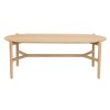 Dřevěný konferenční stolek HOLTON dub 130x65 cm