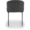 Sametová jídelní židle BUD šedá