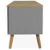 Dřevěný TV stolek DOT 192x43cm šedý